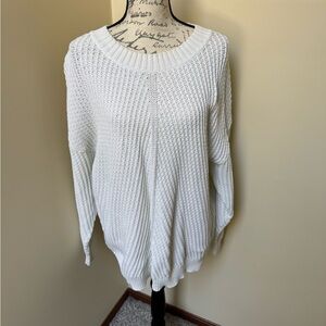 Treasure & Bond Textured White Sweater